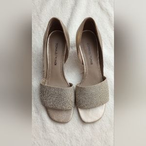 Donald/Pliner Coro Metallic Heeled Sandals